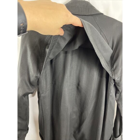 Aritzia Babaton Lawson Lyocell Open Front Ruffle Trench Womens Size XXS - Picture 13 of 15